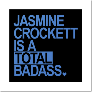 Jasmine Crockett is a total badass - blue box Posters and Art